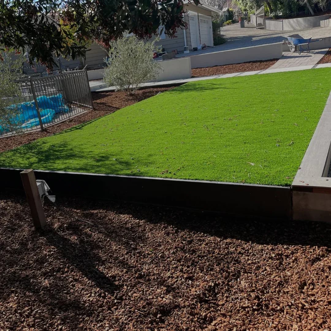 Synthetic turf installation