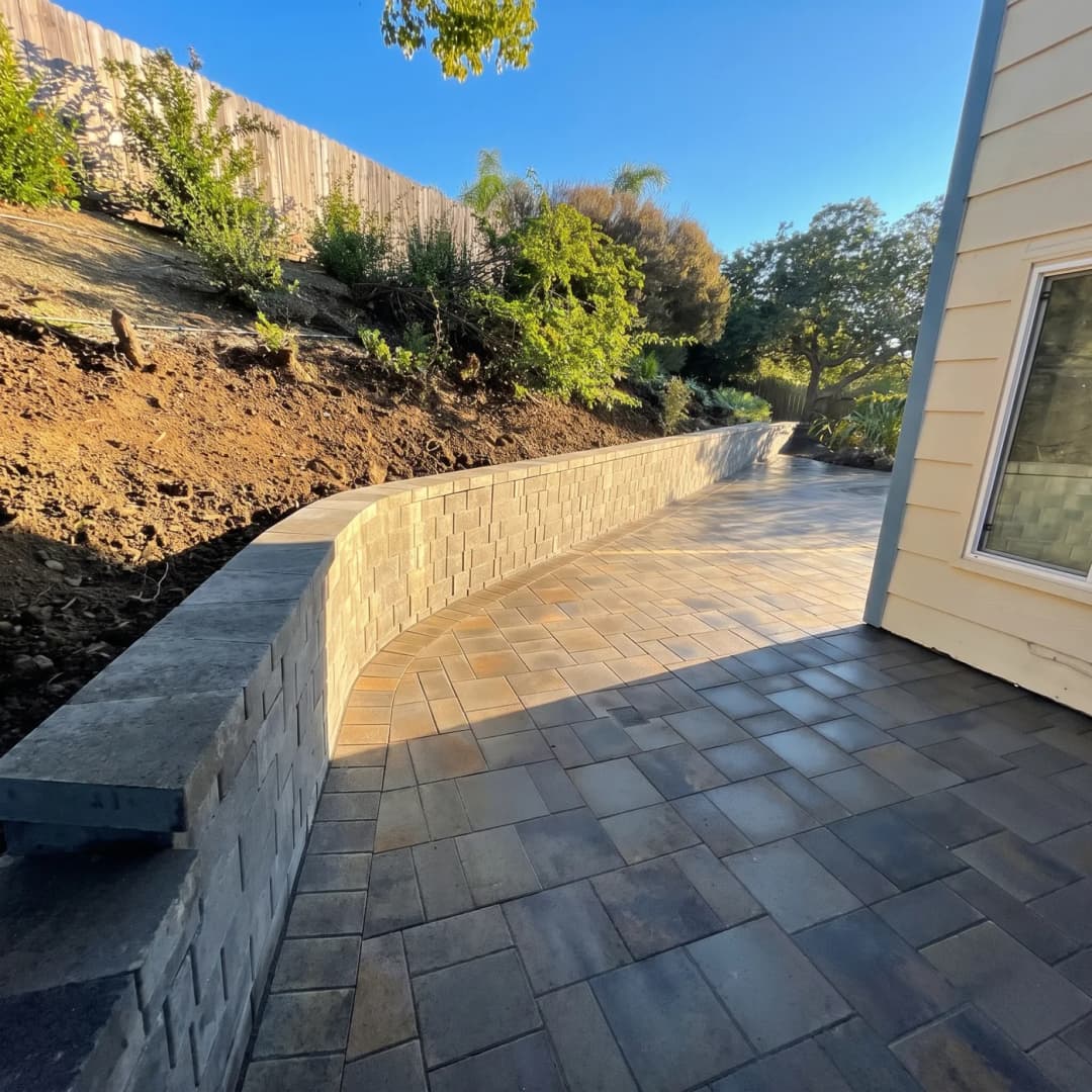 Retaining wall construction