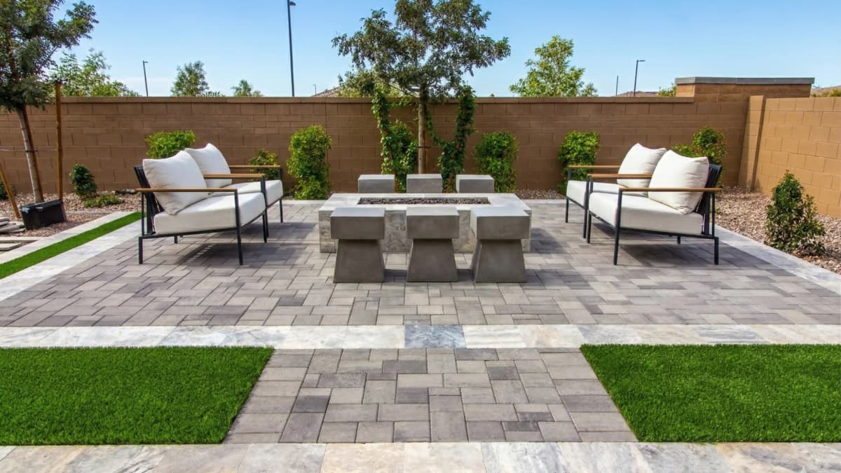 After: beautiful paver driveway by TP Pavers