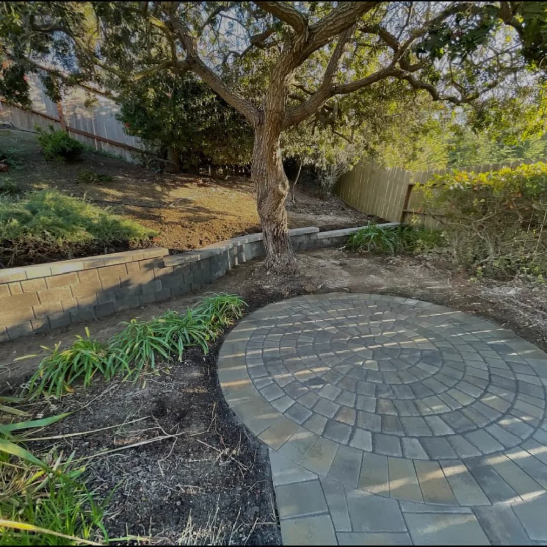 Clean, well-maintained paver surface in California landscape